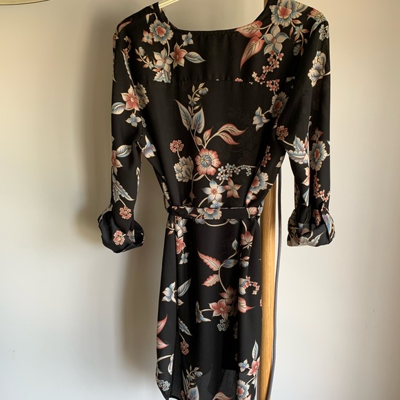 Floral Kimono style boho t-shirt dress - Picture 8 of 9